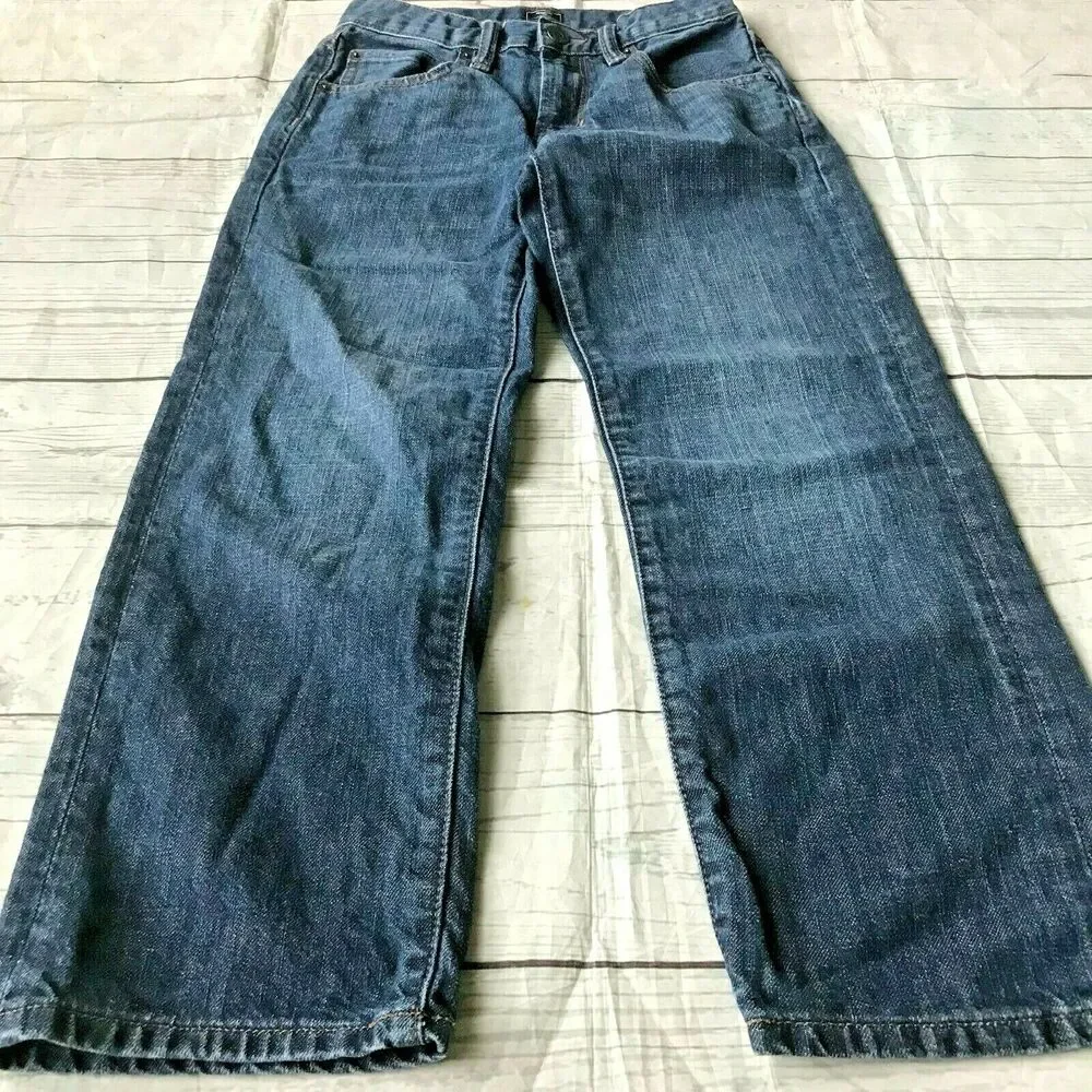 Gap Kids Boys Jeans Loose Fit Dark Wash Blue Sz 8